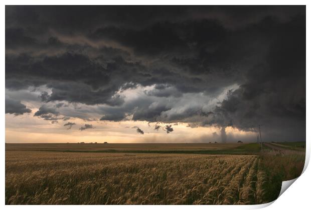 Tornado Stovepipe, Dorrance, Kansas Print by John Finney