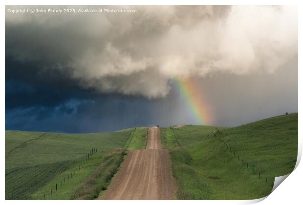 Road to Heaven. Montana. Print by John Finney