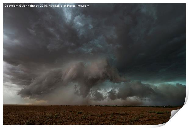  Tornado, Patricia, Texas. Print by John Finney
