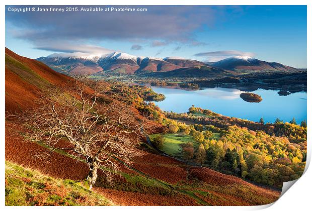  Autumnal Lakeland, Cumbria, England.  Print by John Finney