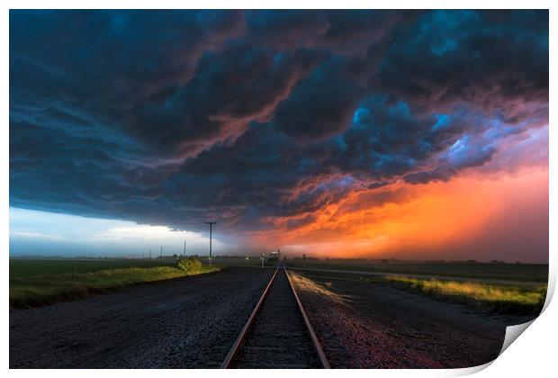Nebraska storms   Print by John Finney