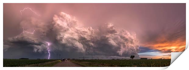 Electric party, Nebraska Print by John Finney