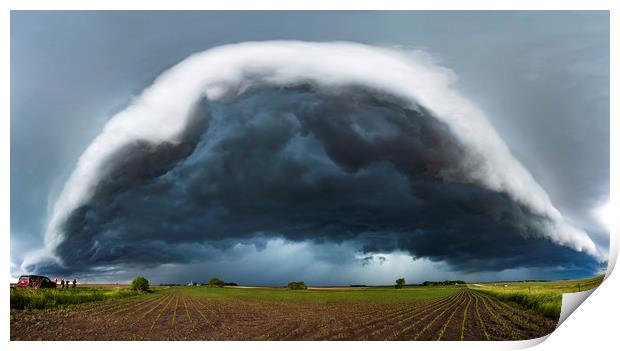 Minnesota Arcus storm cloud Print by John Finney