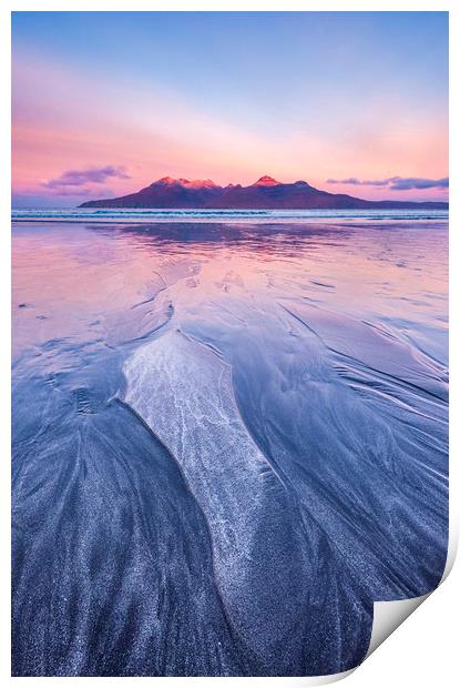 Isle of Eigg sunrise Print by John Finney