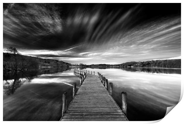 Coniston water sunrise: Windows 10 Screensaver Print by John Finney