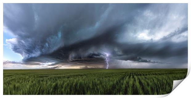 Colorado Supercell Storm, 2019.  Print by John Finney