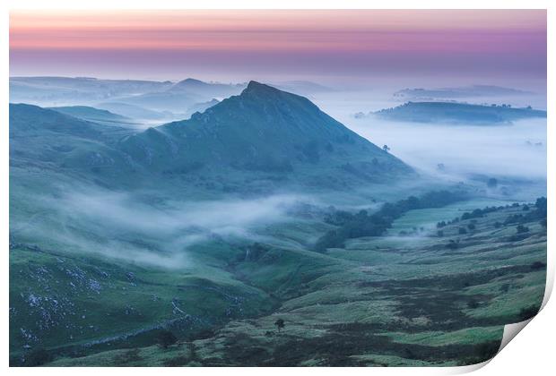 Chrome Hill misty Dawn Print by John Finney