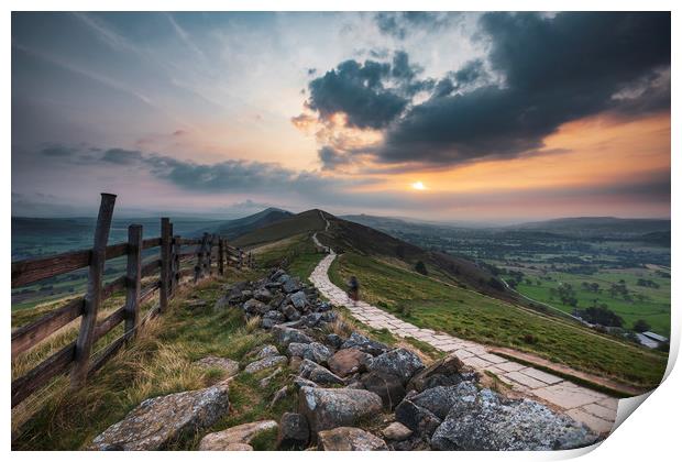 The Great Ridge September sunrise. Print by John Finney