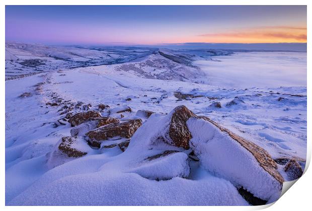Frozen Dawn, Peak District.  Print by John Finney
