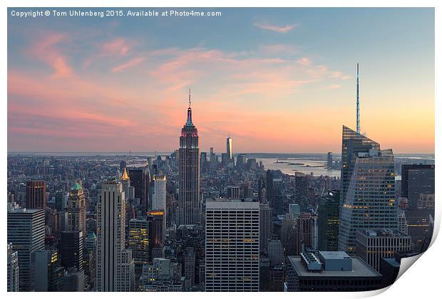 NEW YORK CITY 03 Print by Tom Uhlenberg