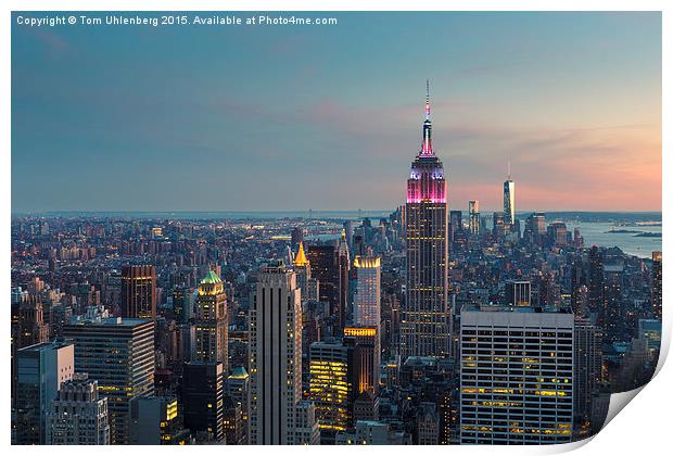 NEW YORK CITY 10 Print by Tom Uhlenberg