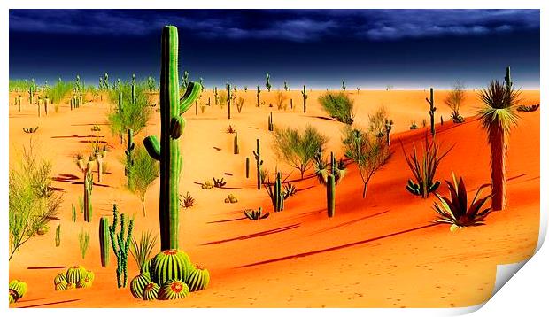 American desert Print by Dariusz Miszkiel