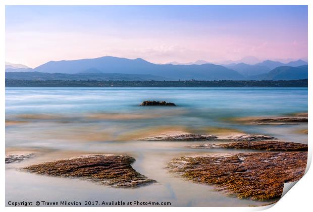 Garda Lake Print by Traven Milovich