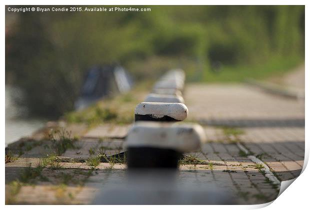  Bollard station Print by Bryan Condie