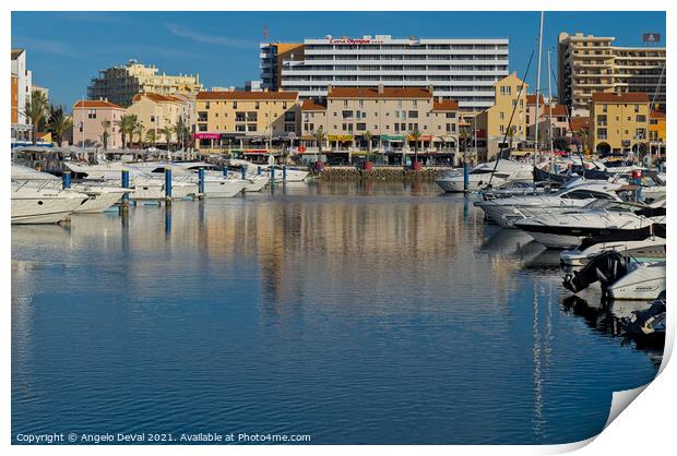 Vilamoura Marina Summer Look Print by Angelo DeVal