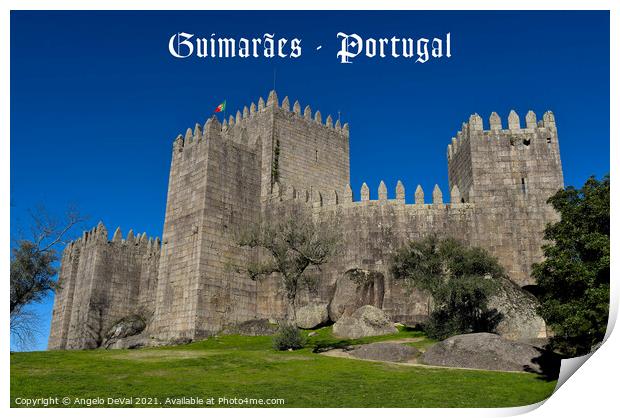 Guimaraes Castle Postcard Print by Angelo DeVal