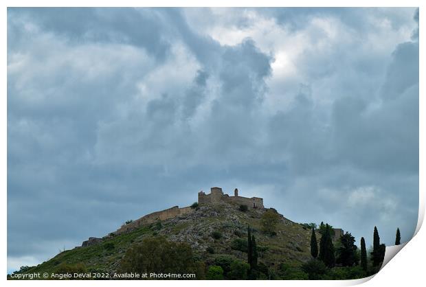 Castle of Aracena Print by Angelo DeVal