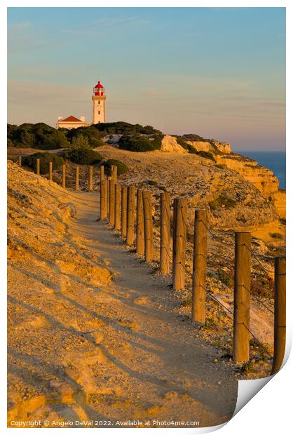 Alfazina Light tower in Carvoeiro Print by Angelo DeVal
