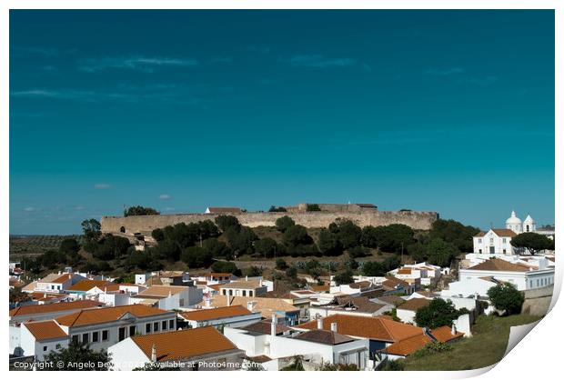 Castro Marim village and medieval castle Print by Angelo DeVal