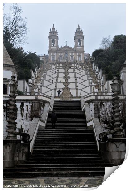 Stairs of Bom Jesus de Braga Print by Angelo DeVal