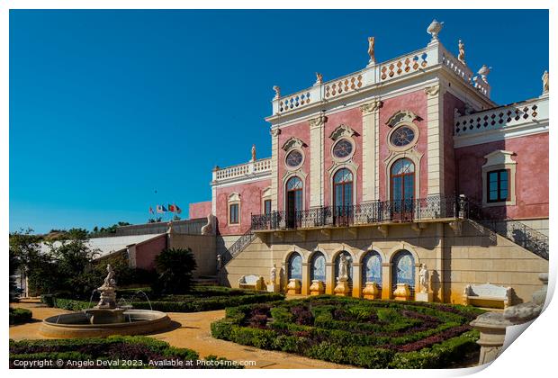 The Enchanting Palace of Estoi in Algarve  Print by Angelo DeVal