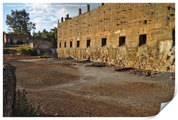 Decayed Mine Complex in Alentejo  Print by Angelo DeVal