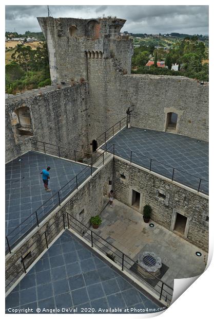 Perspective in Porto De Mos Castle Print by Angelo DeVal