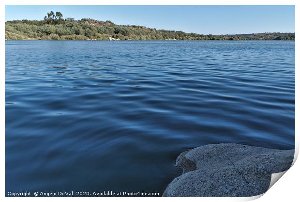 Calmness in Povoa e Meadas Dam Print by Angelo DeVal
