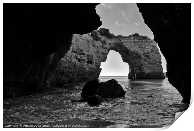 Natural Arch in Monochrome Print by Angelo DeVal
