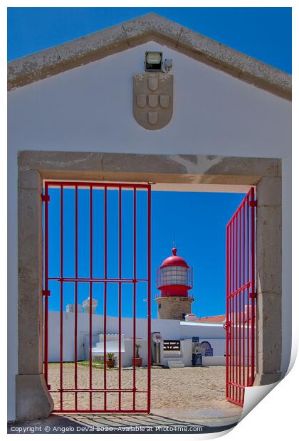 Fort of Sagres Entrance Print by Angelo DeVal