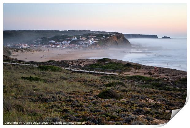 Outdoor oceanbeach Print by Angelo DeVal