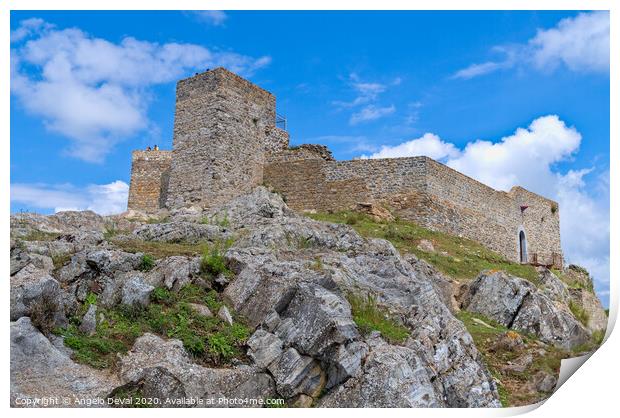 Castle of Aracena in Andalusia Print by Angelo DeVal