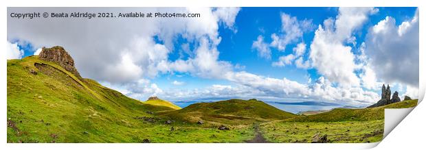 Old Man of Storr on Isle of Skye Print by Beata Aldridge