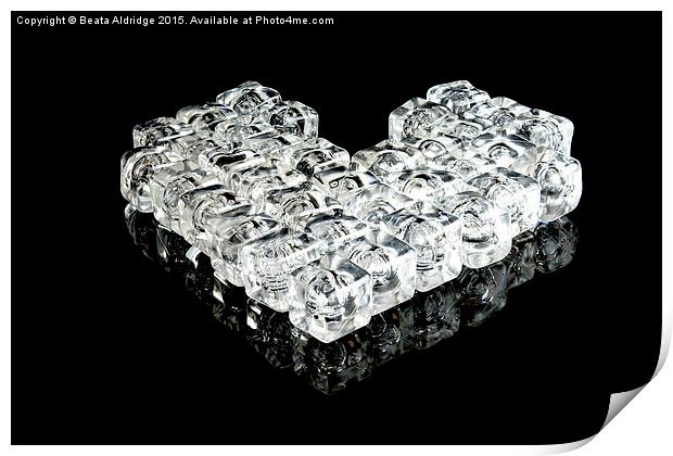  Heart of ice Print by Beata Aldridge