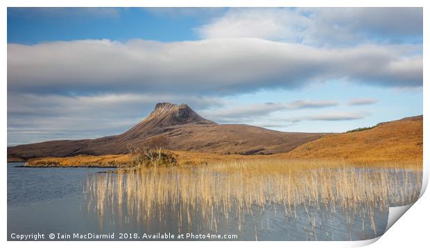 Loch Lurgainn and Stac Pollaidh Print by Iain MacDiarmid