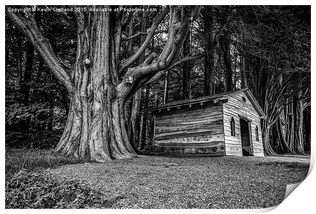  Shed in the forest Print by Kevin Clelland