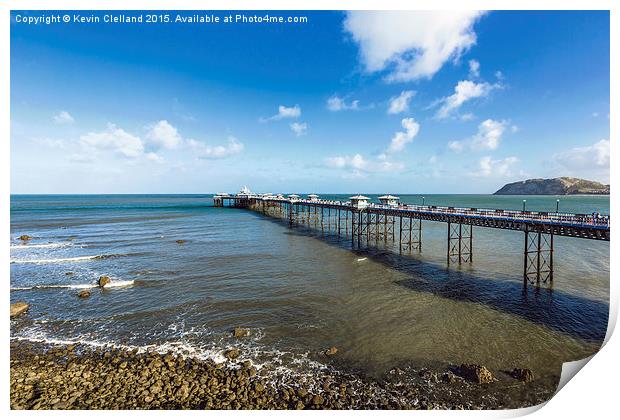  Llandudno Pier Print by Kevin Clelland