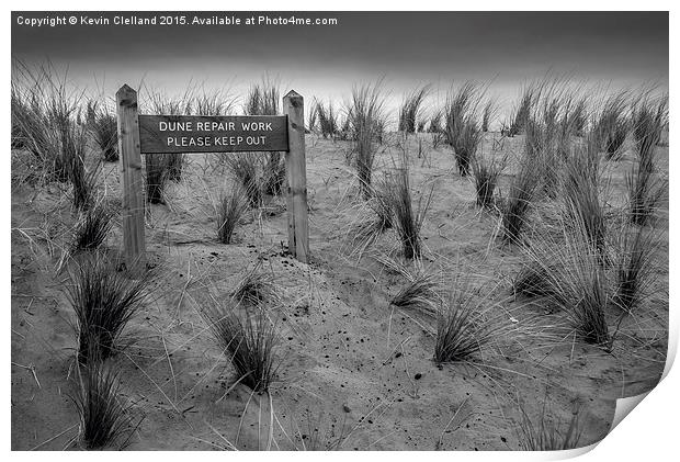  Sand Dunes Print by Kevin Clelland