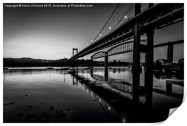  Tamar Bridge Print by Kevin Clelland