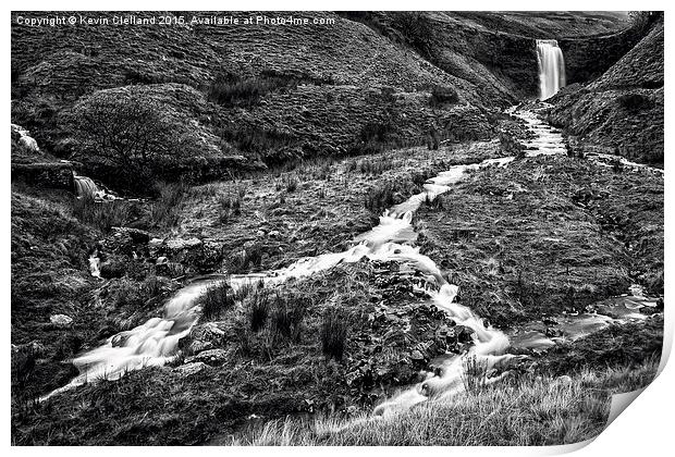 Ribblehead Waterfall  Print by Kevin Clelland