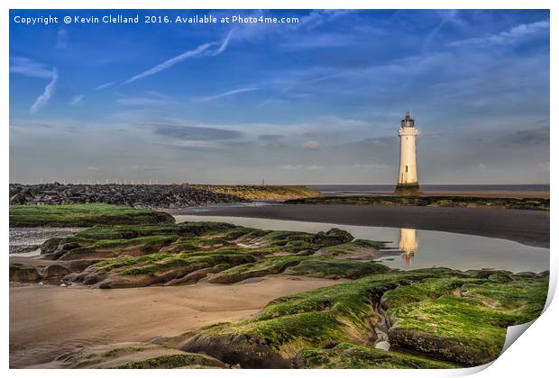 Fort Perch Rock Lighthouse Print by Kevin Clelland