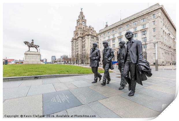 The Beatles Print by Kevin Clelland