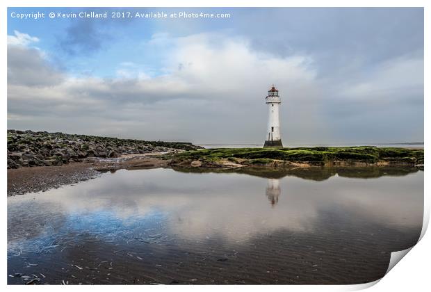 Perch Rock Lighthouse Print by Kevin Clelland