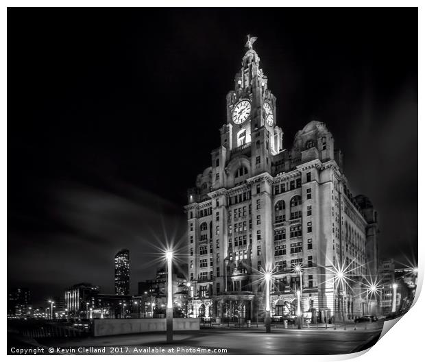 Liver Building Print by Kevin Clelland