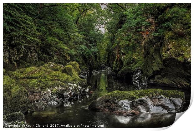 Fairy Glen Print by Kevin Clelland