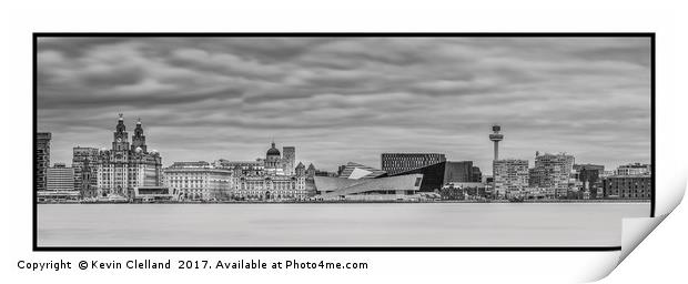Liverpool Water Front Print by Kevin Clelland