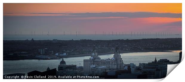 Liverpool Bay Print by Kevin Clelland
