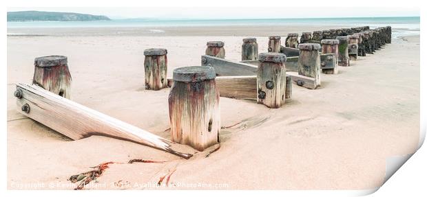 Abersoch Beach  Print by Kevin Clelland