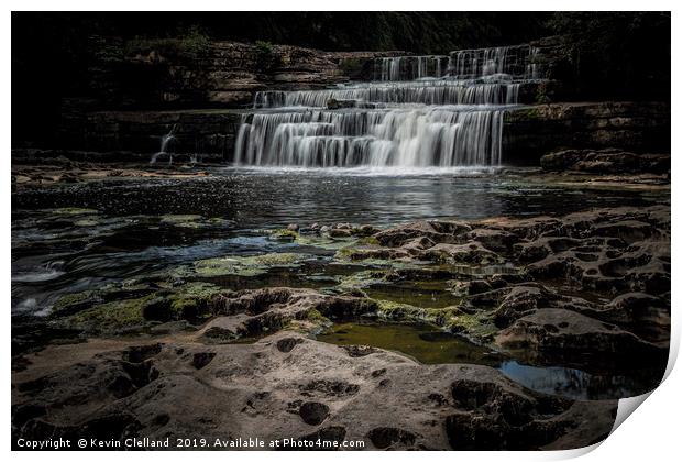 Aysgarth Falls Print by Kevin Clelland