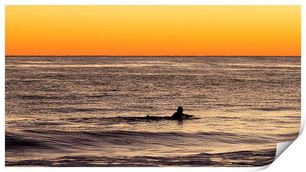  Sunset Surfer Print by Shawn Jeffries